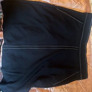 Philosophy black skirt with white outlining